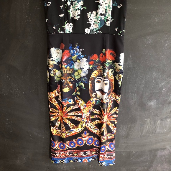 Mixed Print Dress - Picture 2 of 5